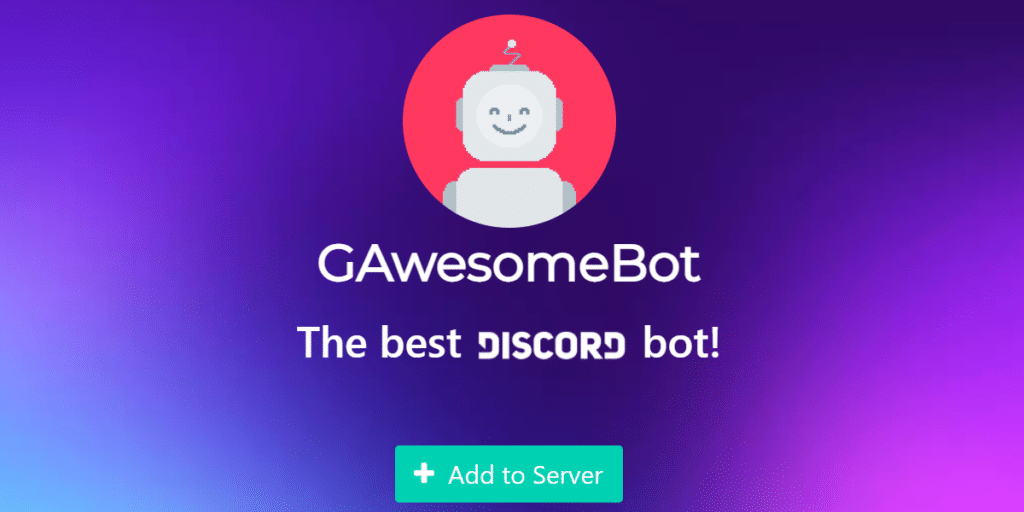 Gawesomebot useful discord bot