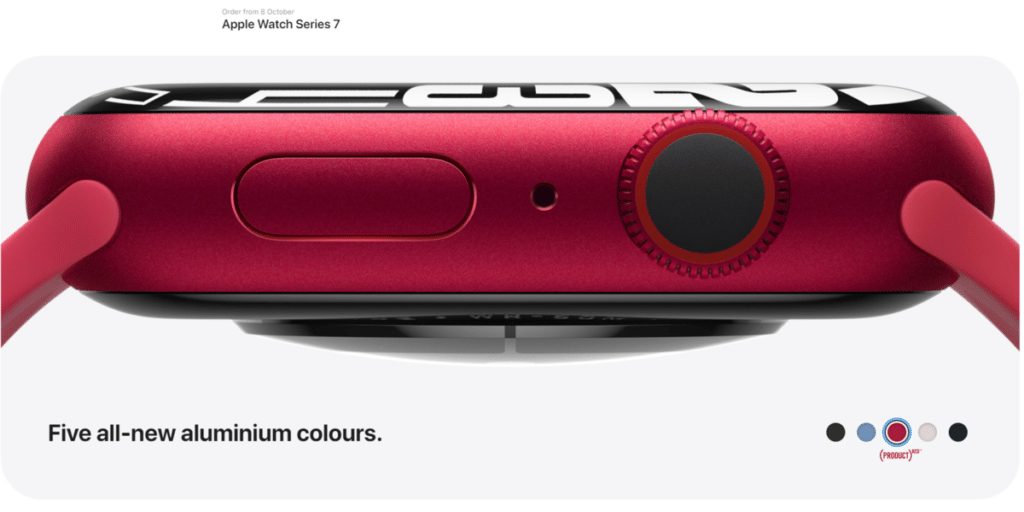 Apple Watch Series 7 Colour Options