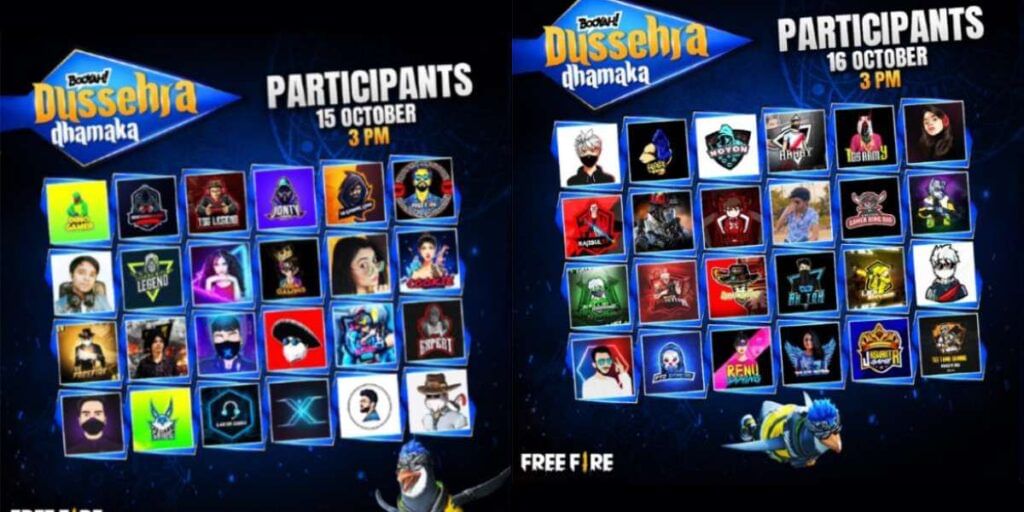 Free Fire Dussehra Dhamaka Tournament