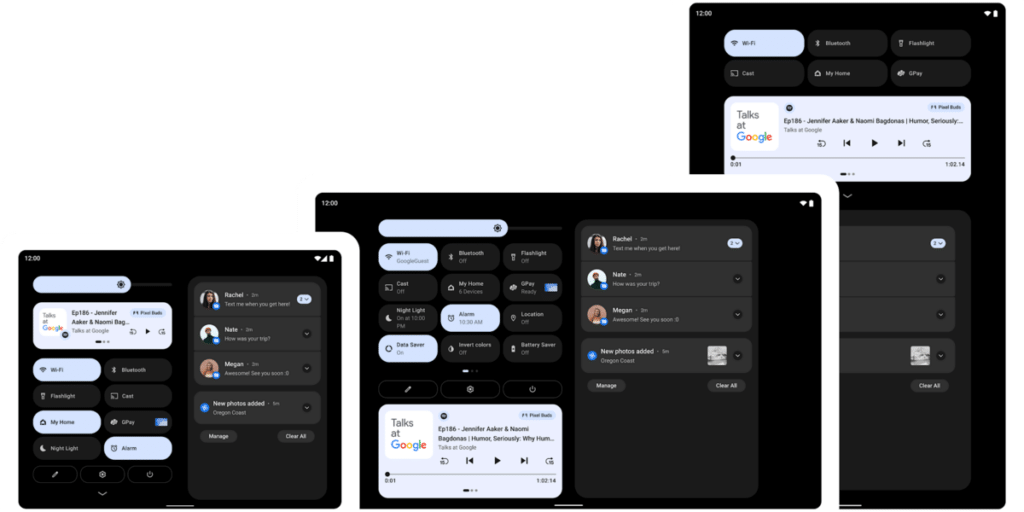 Android 12L Interface
