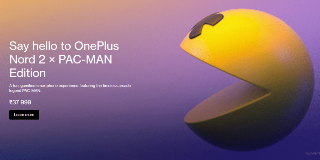 OnePlus Nord 2 Pac-Man Edition Price in India