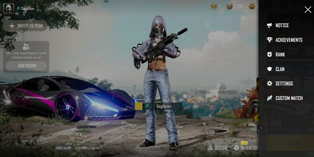 PUBG New State Lobby