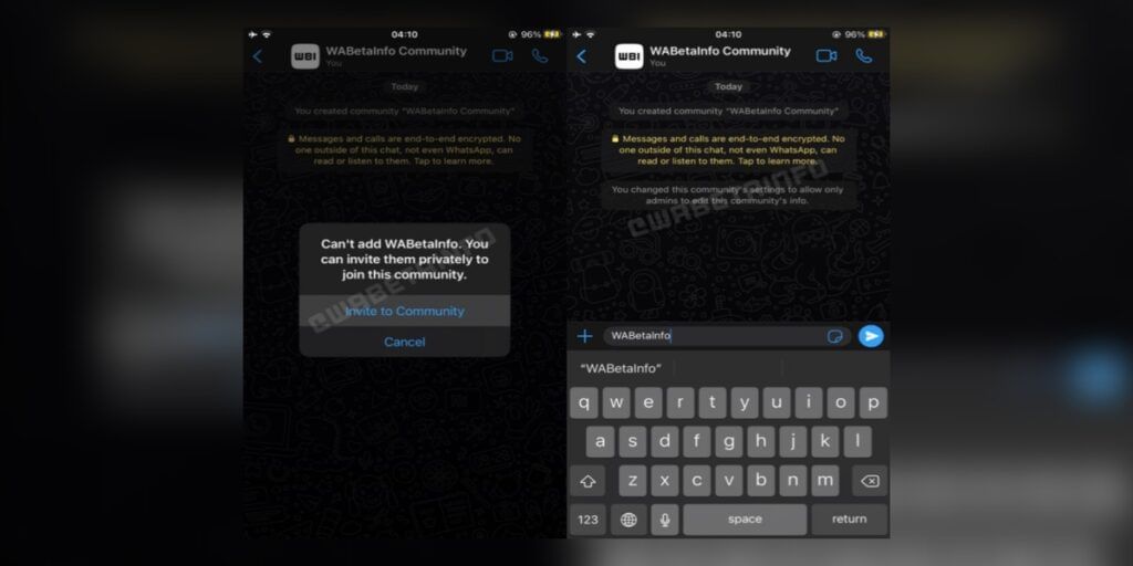 WhatsApp features COMMUNITY