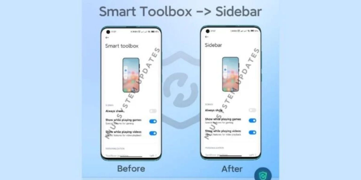 Smart toolbox feature