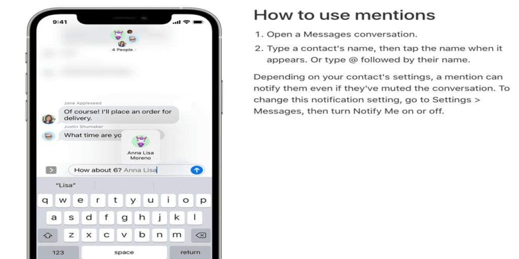 Mention - iPhone tricks