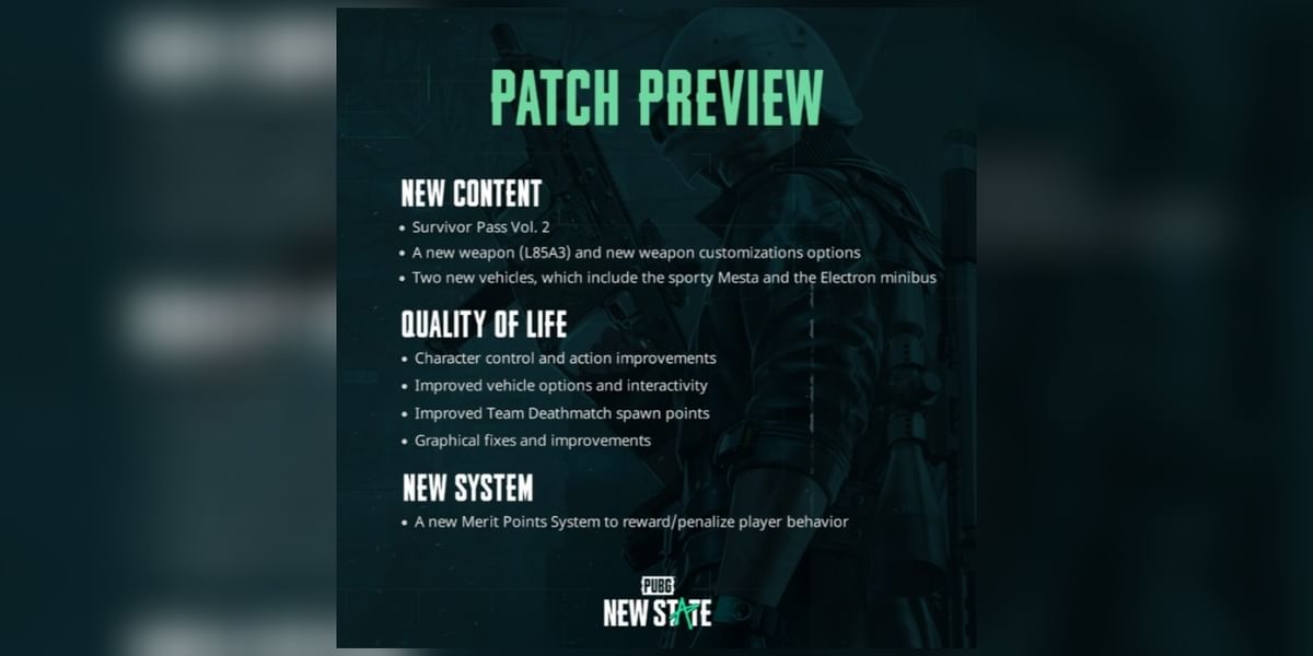 PUBG New State December 9 Patch Notes