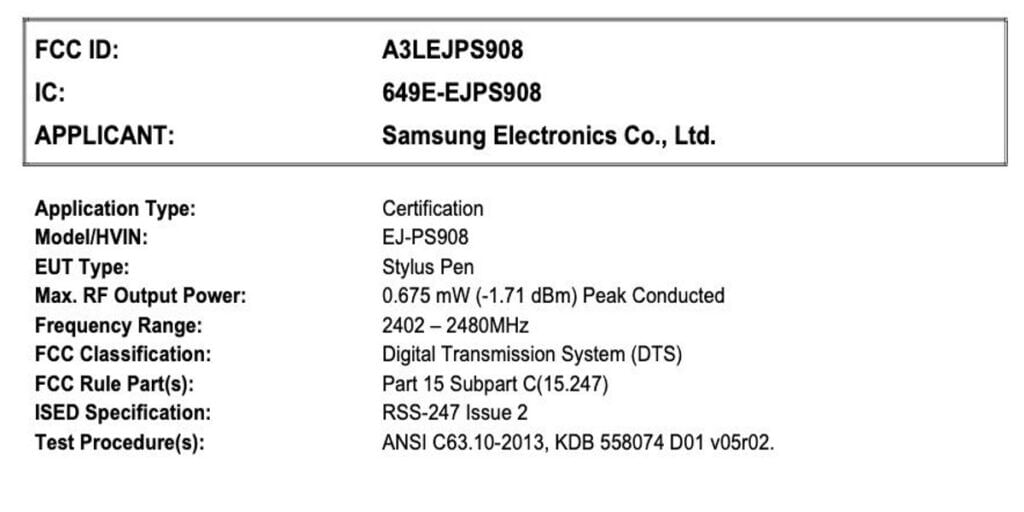 fcc-samsung-s22-ultra