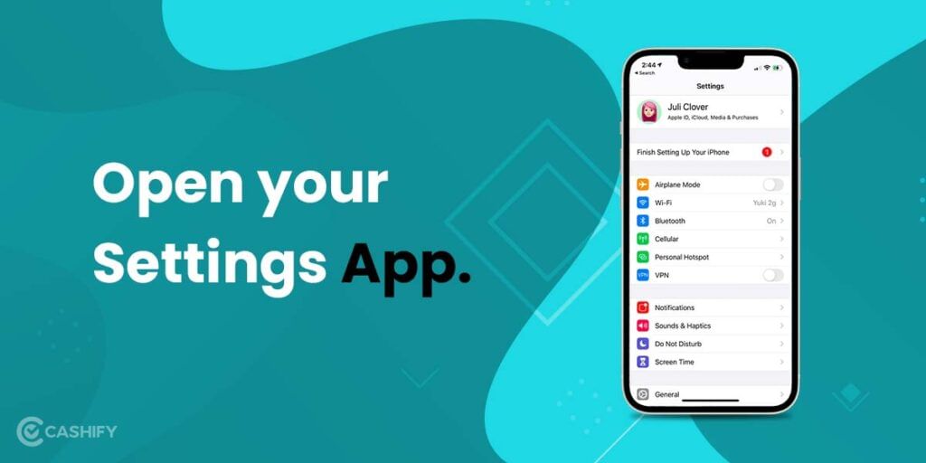 Open your Settings App