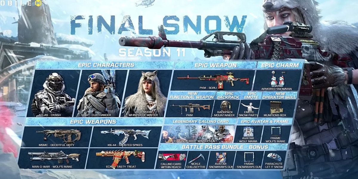 Call of Duty Mobile Season 11 Battle Pass Leaked