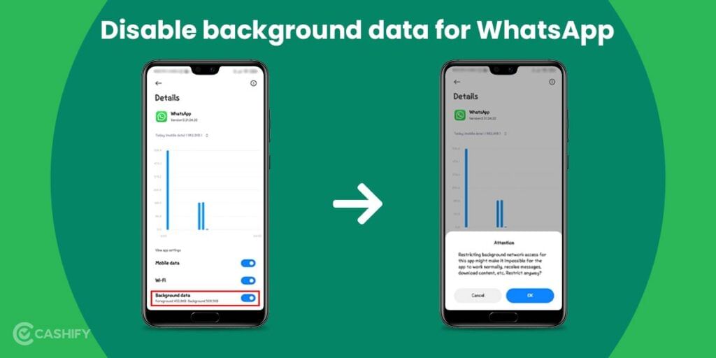 How to disable WhatsApp