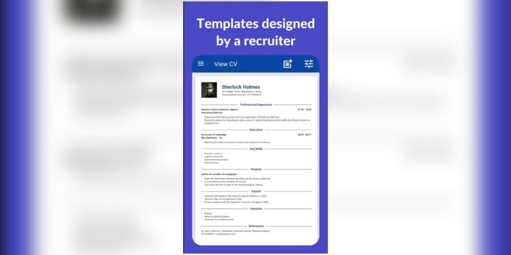 CV Engineer Resume Maker Apps
