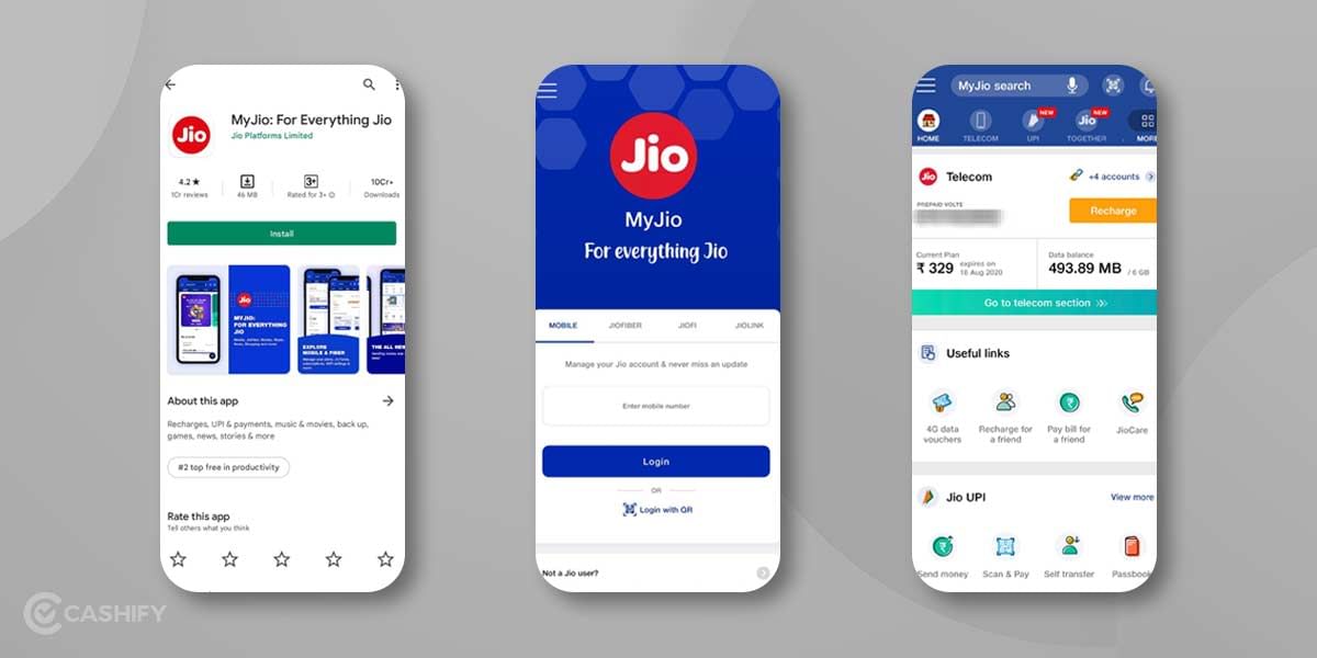 Check balance On My Jio App