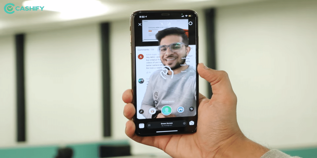 Use Green Screen for Instagram reels