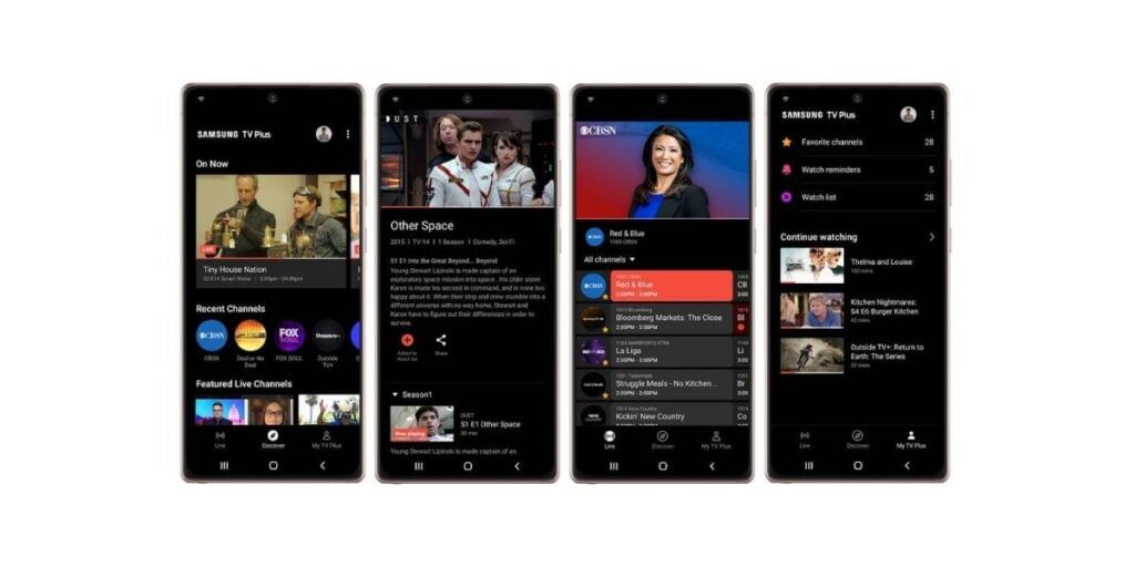 Samsuns Smart TV Plus Mobile App