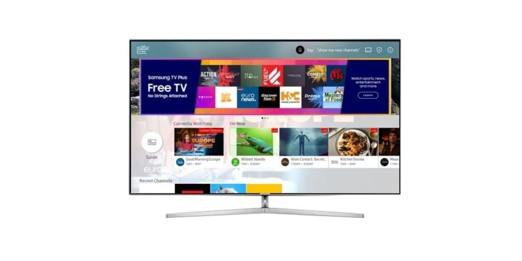 Samsung Smart TV Plus UI on Samsung Start TV