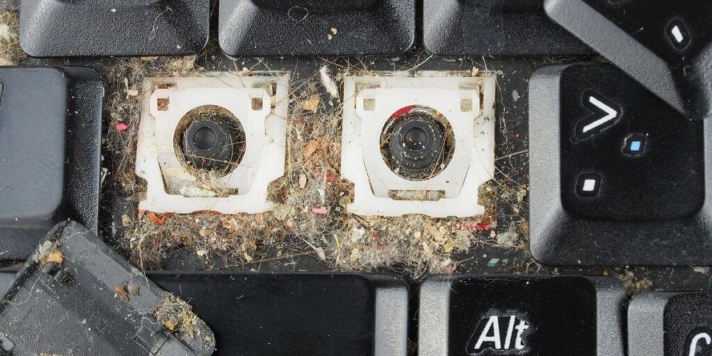 clean your keyboard to fix it