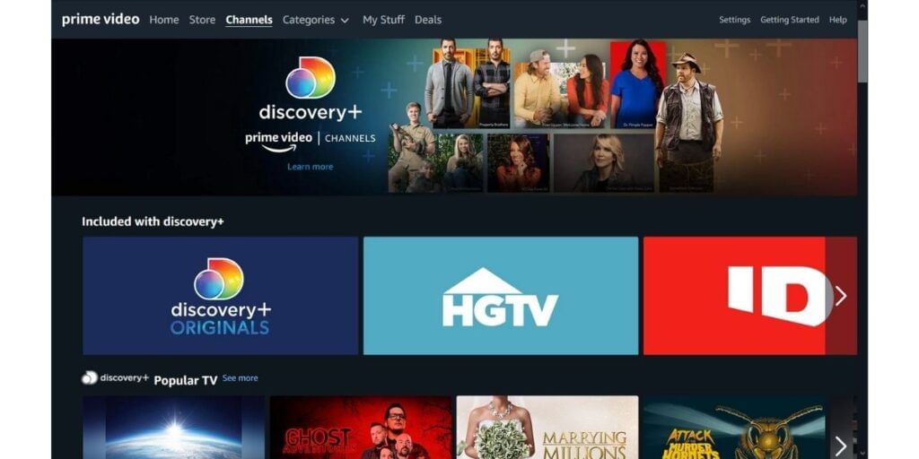 User Experience of Discovery Plus