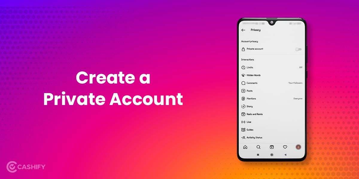 Create a Private Account