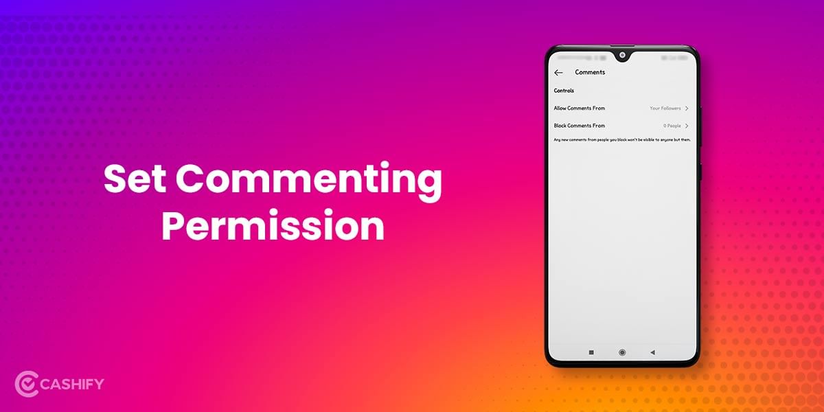 Set Commenting permission