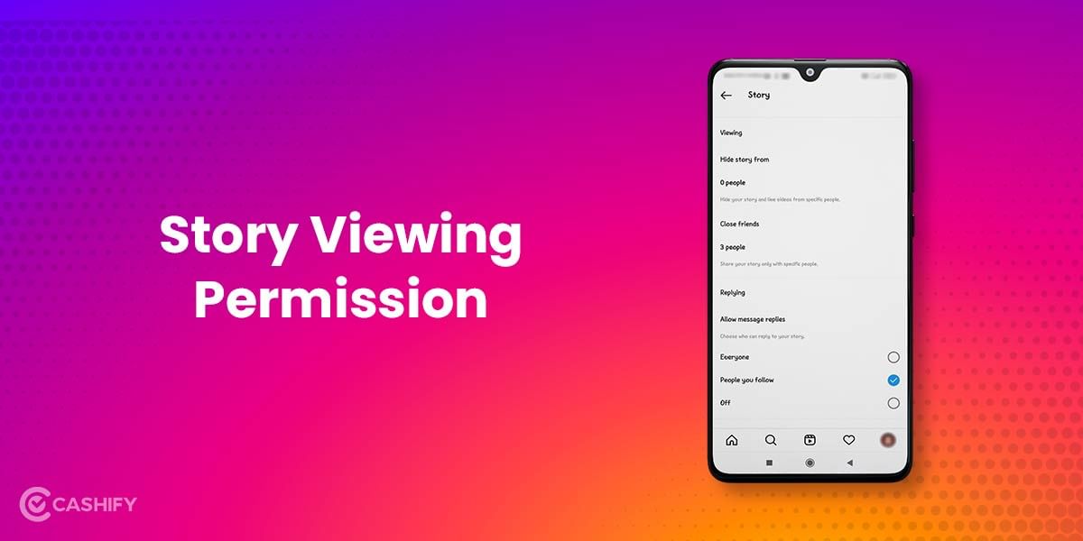 Story viewing permission