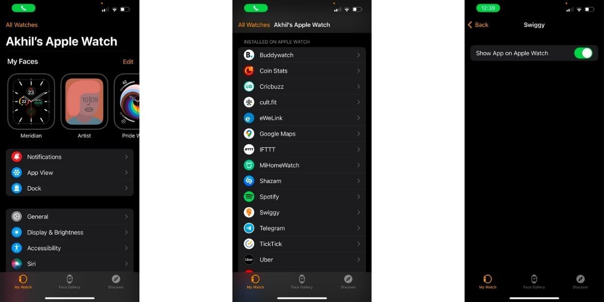 delete apps from Apple Watch