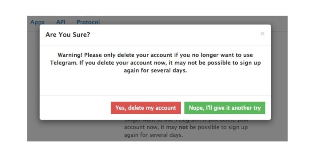 Delete your Telegram account manually-3