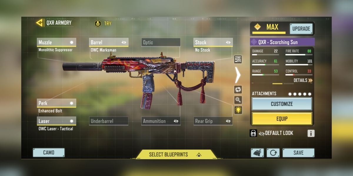 Best SMG in CoD Mobile Honorable Mentions QXR