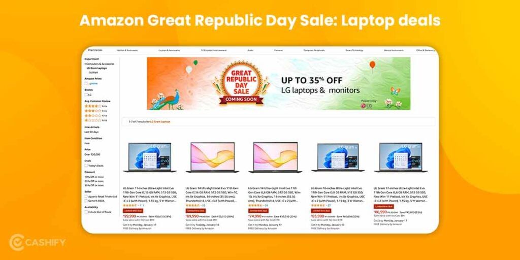 Amazon Great Republic Day Sale: Laptop deals