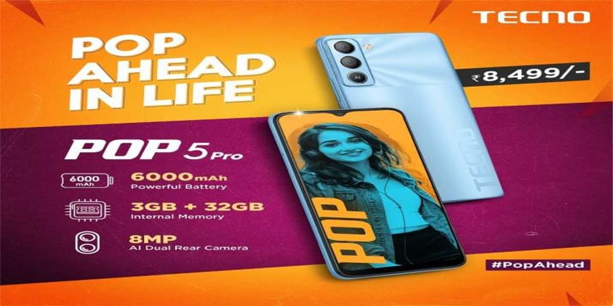 Tecno POP 5 Pro Launched in India: Full Details Here