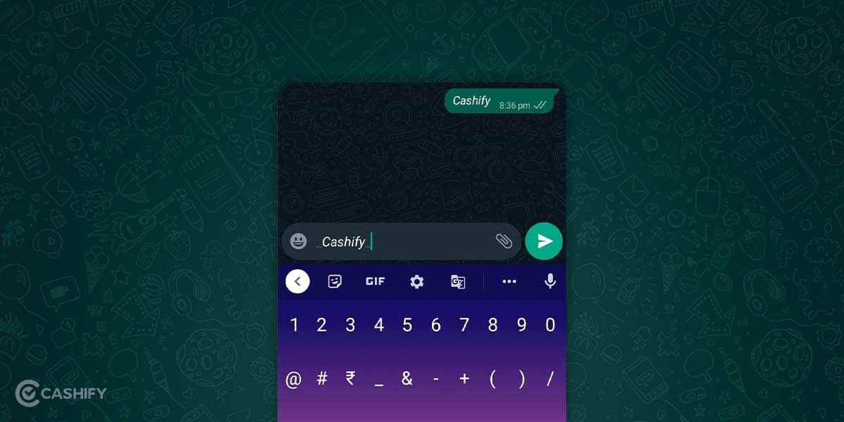 WhatsApp Italics Text