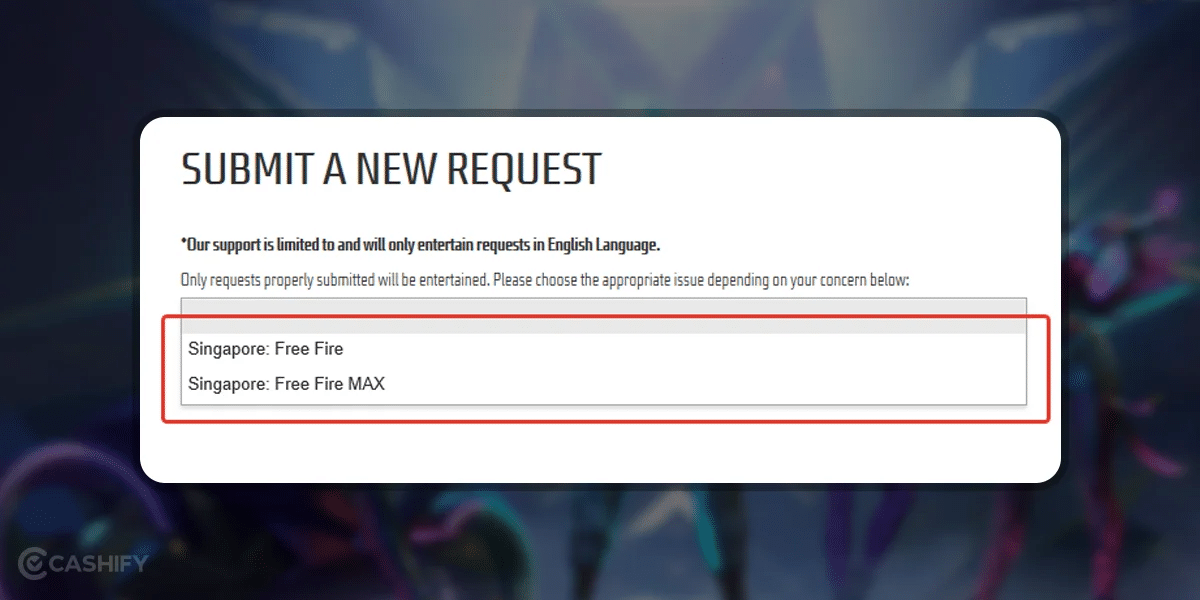 free fire recover the hacked account