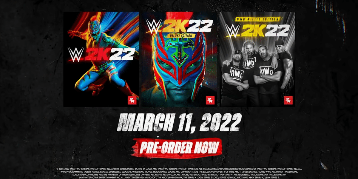 WWE 2K22 Pre-Ordering