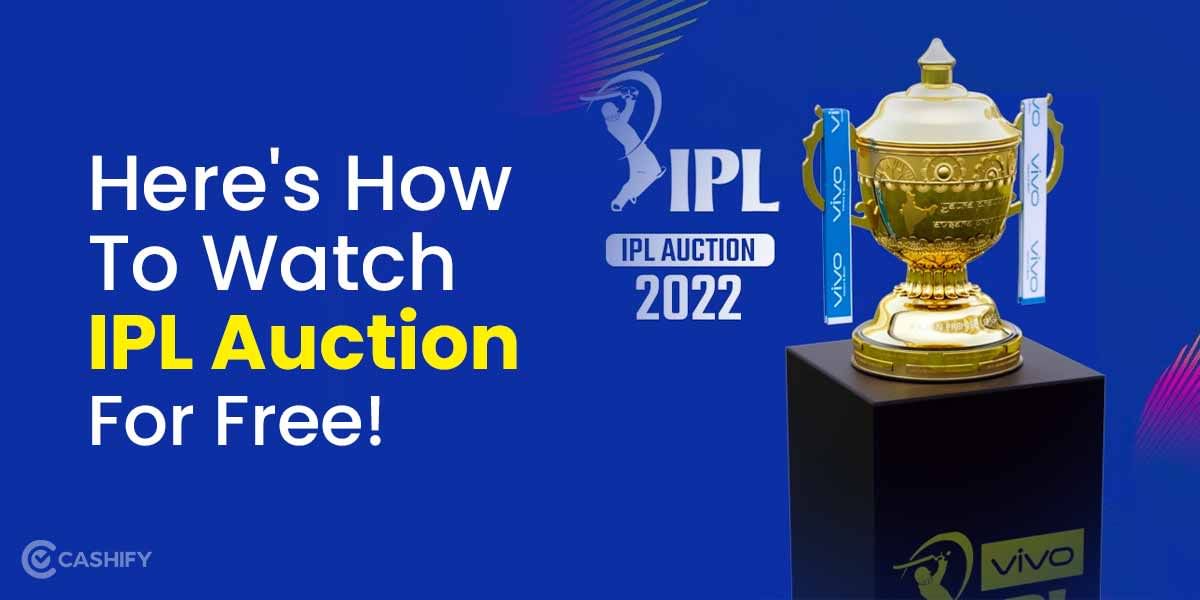 Here’s How To Watch IPL Auction For Free!