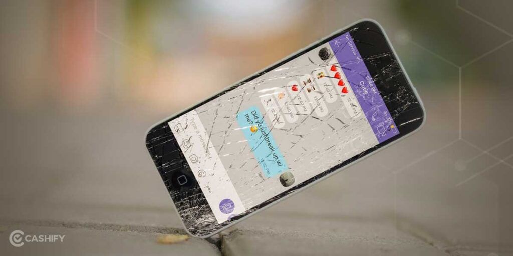 broken iphone screen
