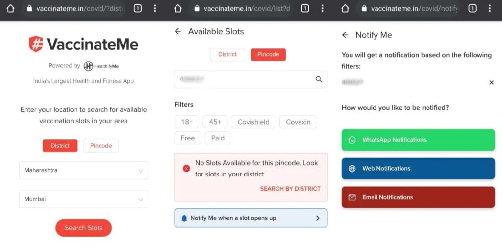 HealthifyMe’s VaccinateMe