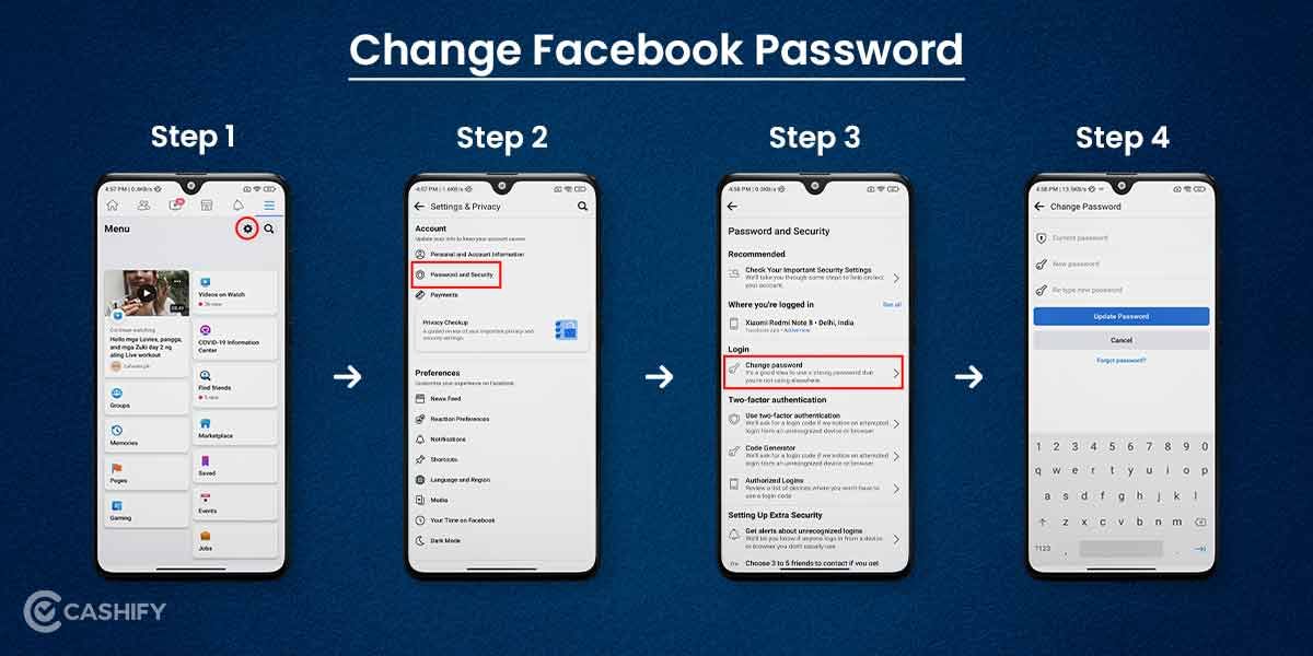Change Facebook Password