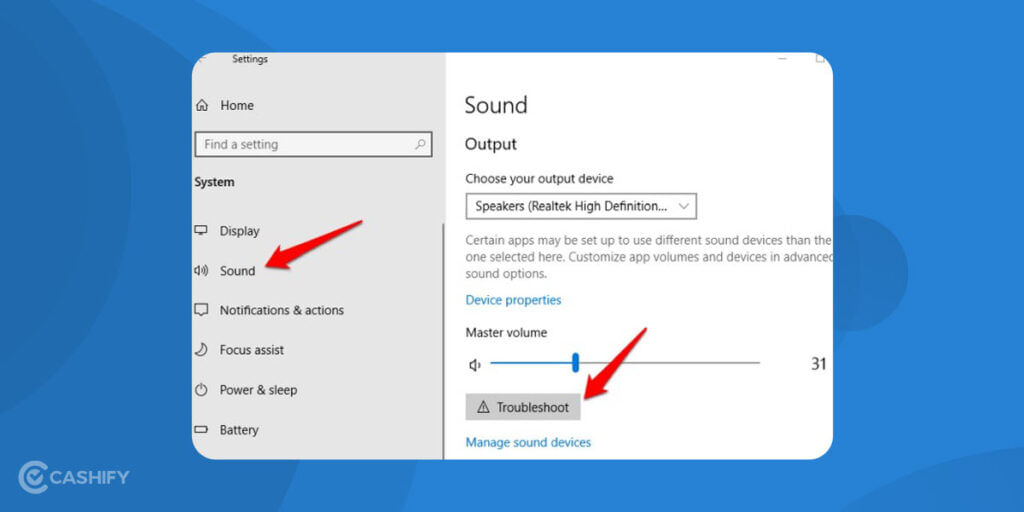 audio problem in laptop