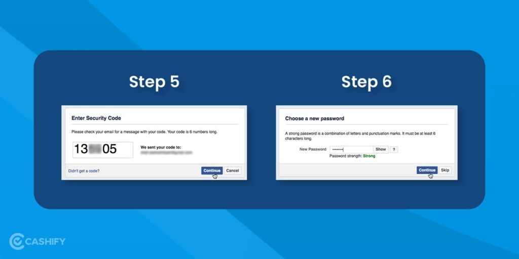 Choose a new password