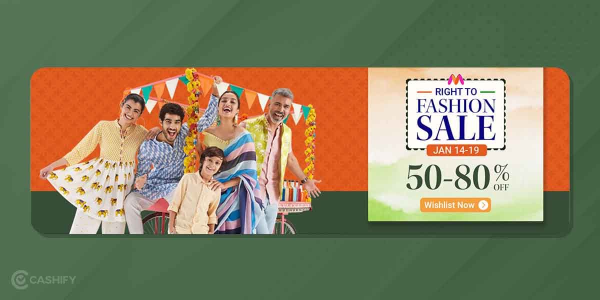 Myntra upcoming Right To Fashion Sale