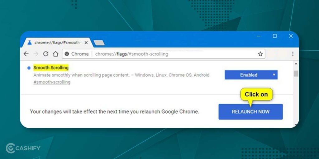 smooth scrolling chrome flag