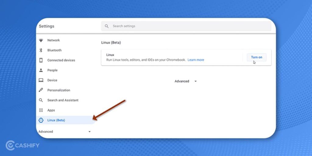 Enable Linux on Chromebook