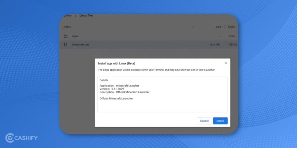 Install Minecraft on Chromebook