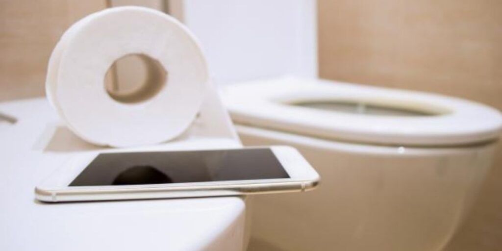 keep your phone away from bathroom