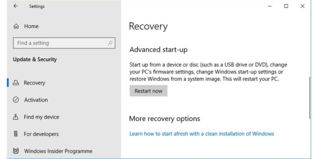 windows recovery