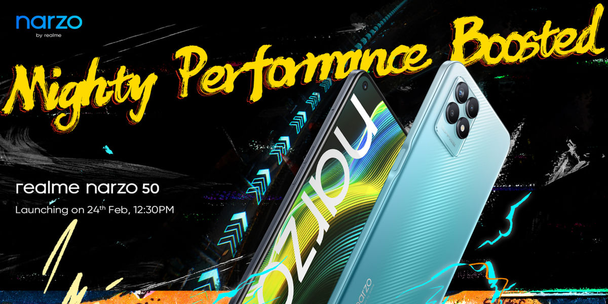Realme Narzo 50 India Launch Date Poster