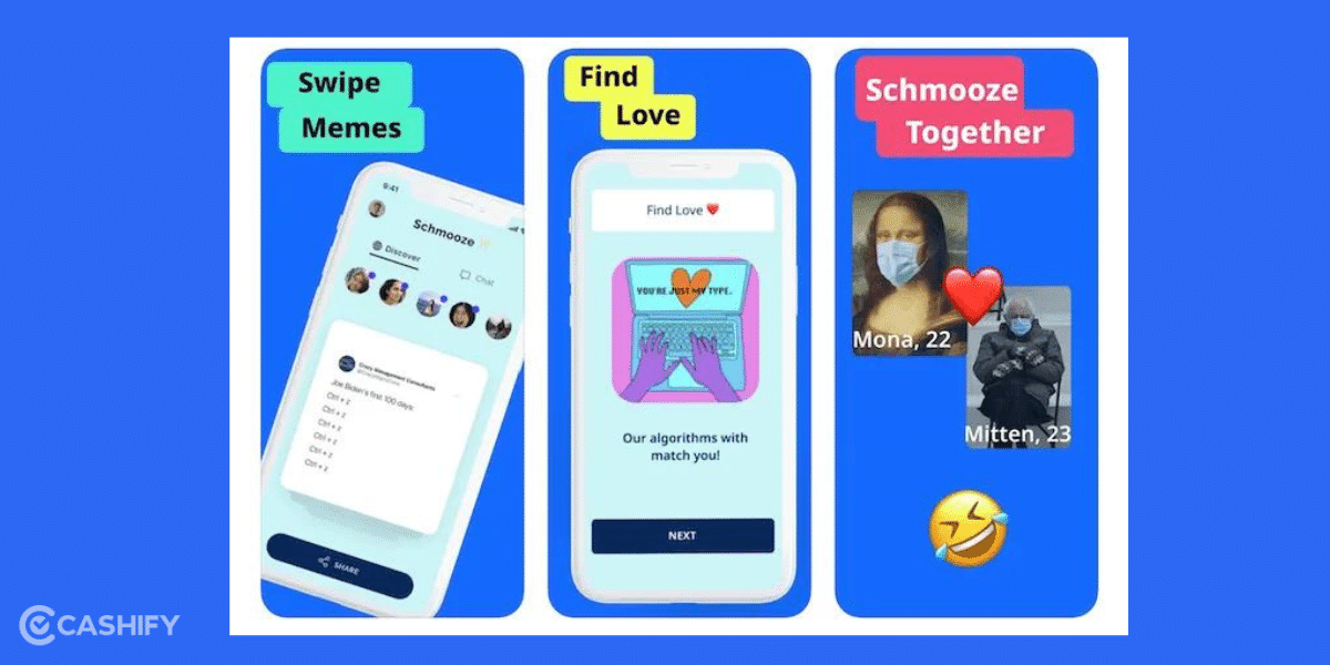 Schmooze-free dating app