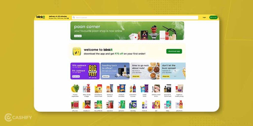 instant grocery delivery app