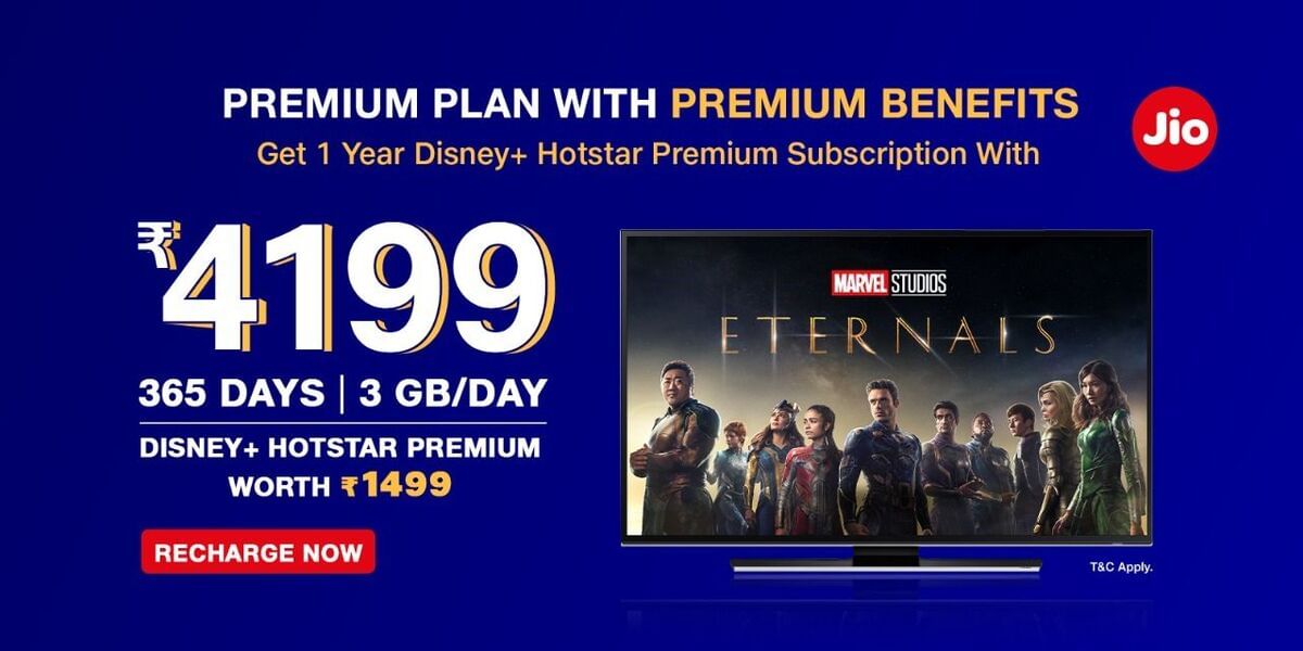 Rs. 4,199 Jio Prepaid Recharge Plan
