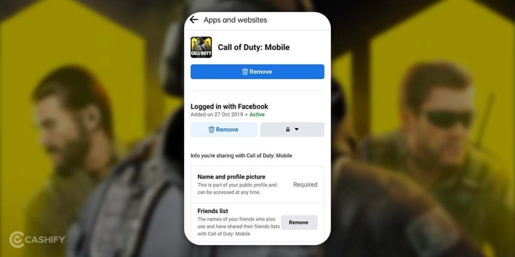 Unlink CoD Mobile