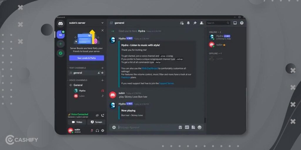 Hydra Best Music Bot For Discord